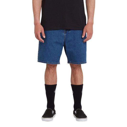 Anko Men's Mid Wash Denim Shorts Men's Shorts Ril SMC Blue 26 18