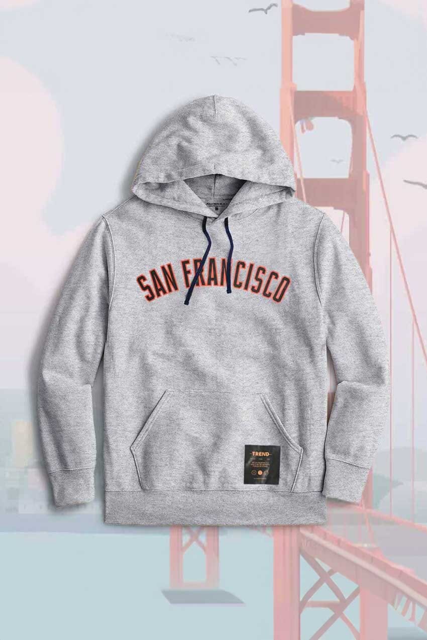 Polo Republica Men's San Francisco Printed Fleece Pullover Hoodie