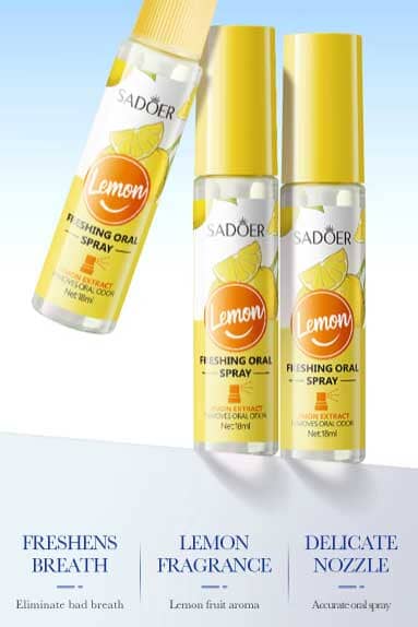 Sadoer Lemon Freshing Breath Oral Spray - 18ml