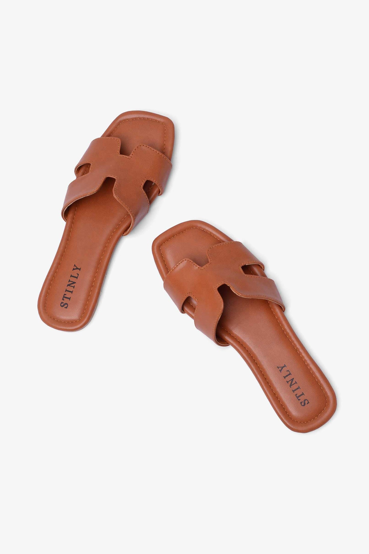 Stinly Women’s H-Strap Square Toe Flat Chappal