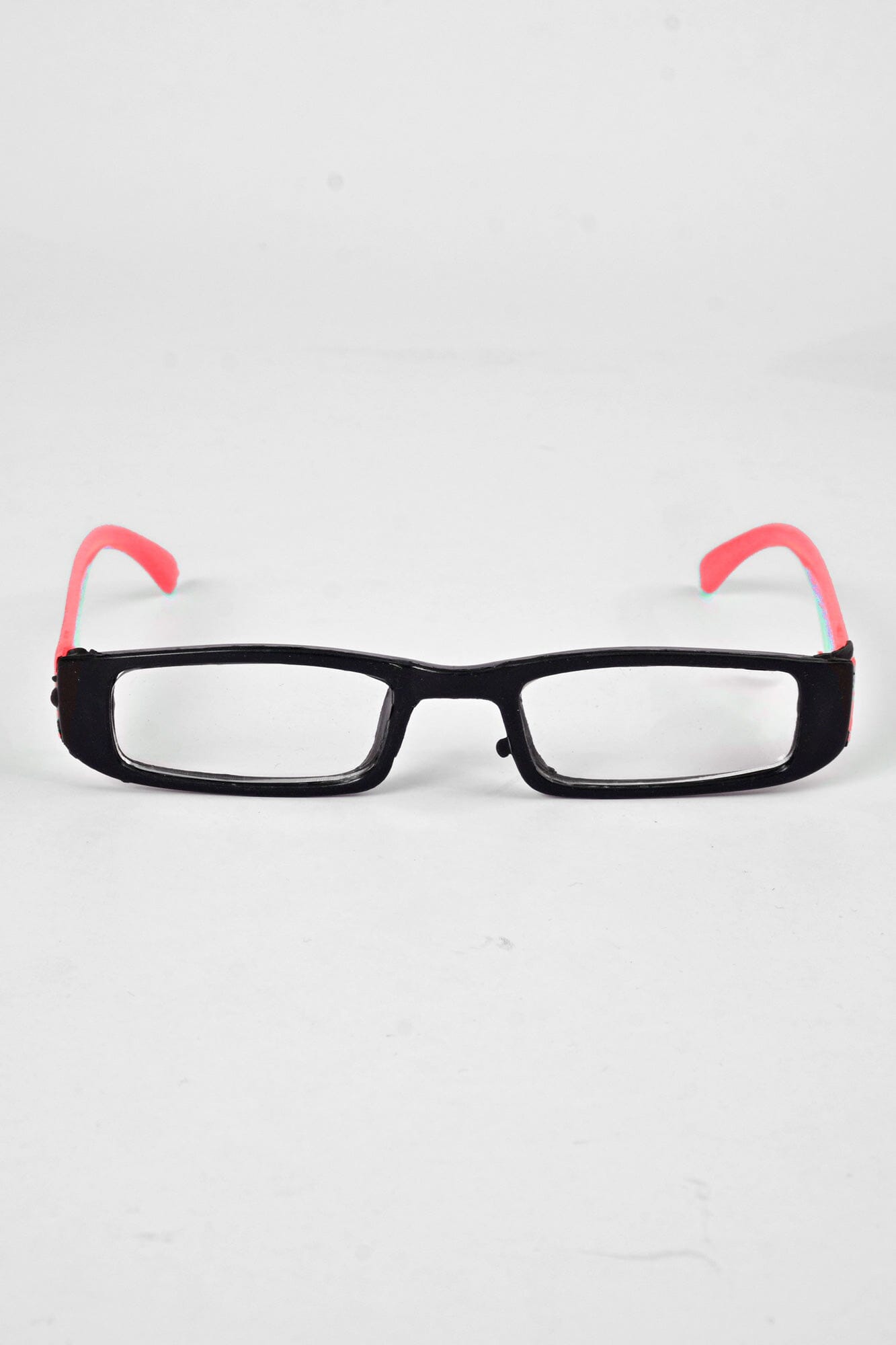 Athens Kid's Rectangle Design Glasses Kid's Accessories SRL Black & Red 