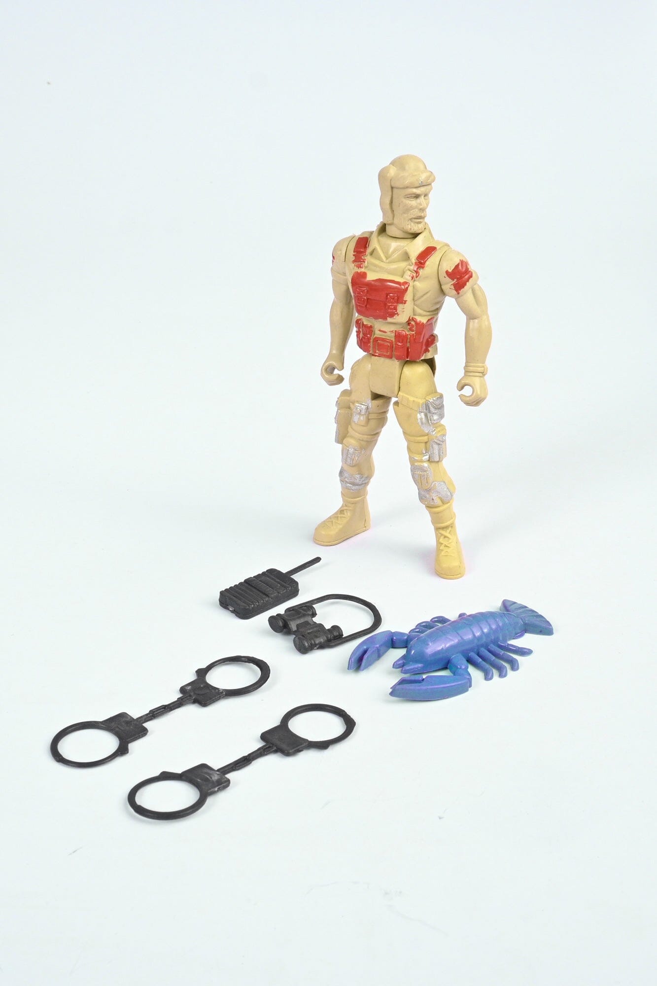 Kid's Soldier Action Figure With Multiple Gadgets Toy RAM Blue 