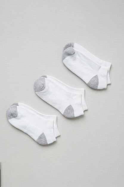 Janina Women's Contrast Ankle Socks - Pack Of 3