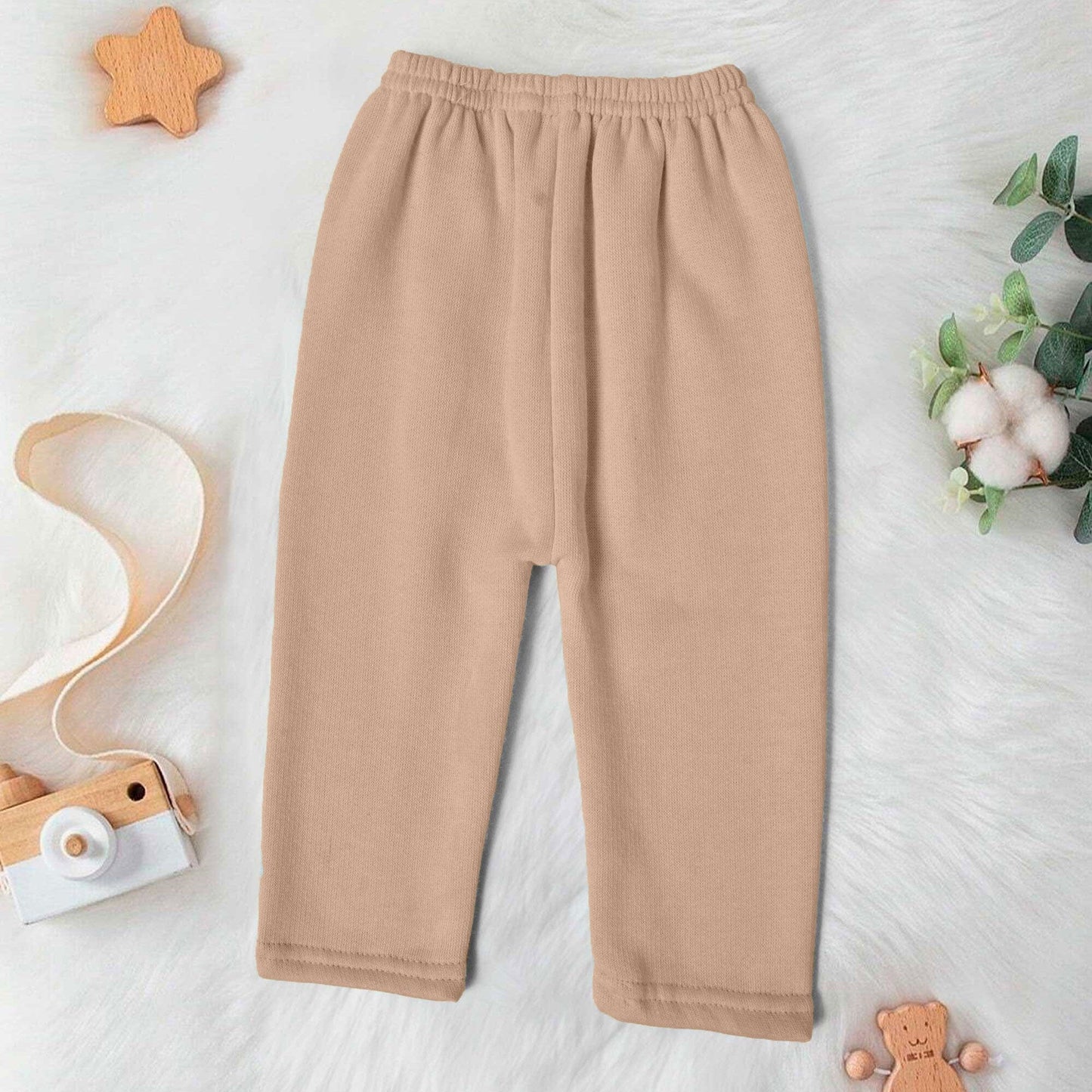 Kid's Soft Fleece Trousers Boy's Trousers SRL Peach (S) 0-3 Months 