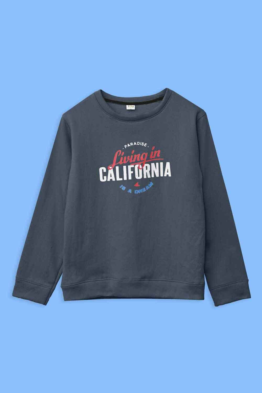Richman Men's California Printed Fleece Sweat Shirt