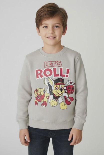 Minoti Boy's Let's Roll Fleece Sweatshirt
