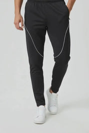 Men's Slim Fit Piping Panel Activewear Trousers