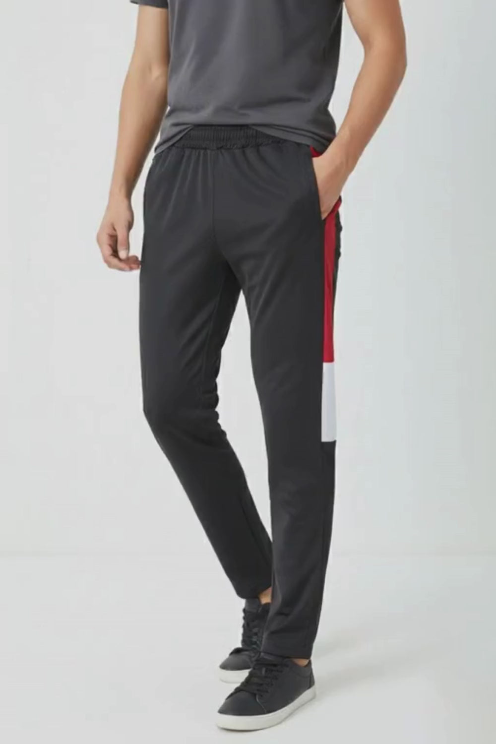 Men's Slim Fit Dual Panel Activewear Trousers