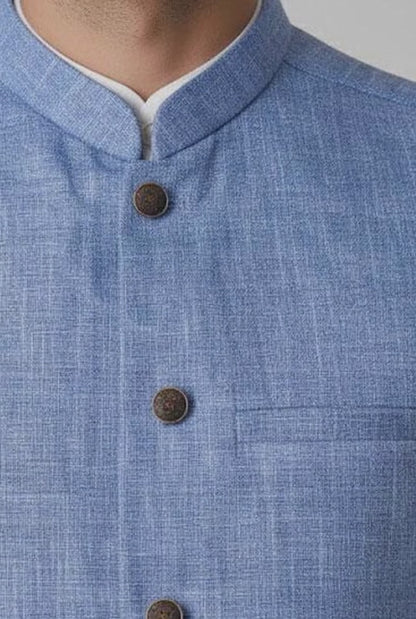 Ali Baba Men's Textured Premium Waistcoat