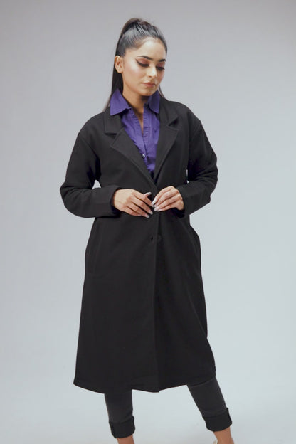 Polo Republica Women's Elegance Terry Long Coat - Premium Seasonal Wear