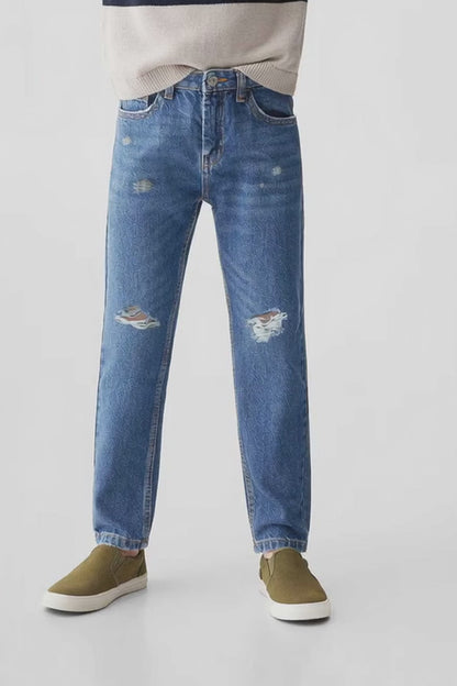 TN Boy's Regular Fit Distressed Denim