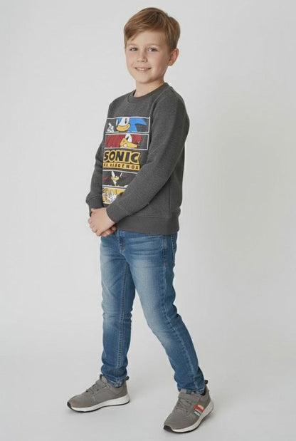ZRA Boy's Sonic Fleece Sweatshirt