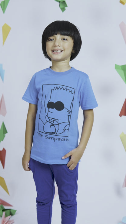 Junior Republic Kid's The Simpsons Printed Tee Shirt