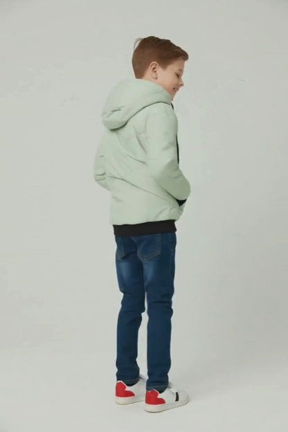 Boy's Fashion Hooded Puffer Jacket