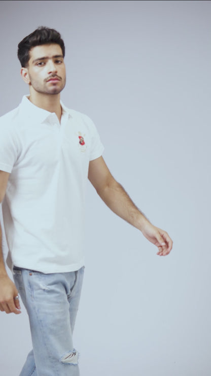Polo Republica Men's Polo Crest & 5 Embroidered Short Sleeve Polo Shirt
