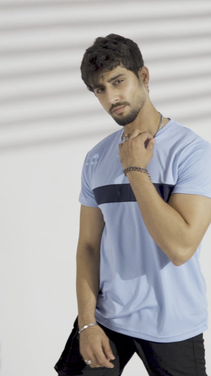 Polo Athletica Men's Contrast Panel Activewear Tee Shirt