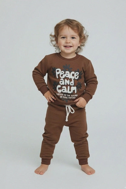 Tiny Teens Boy's Peace & Calm Twin Set