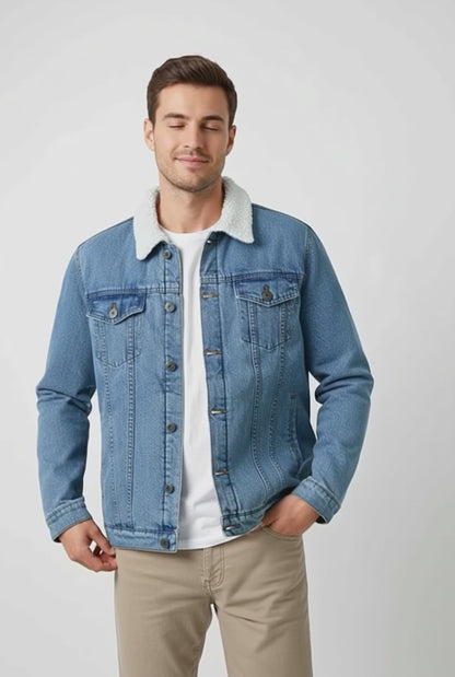 SS Men's Sherpa Denim Jacket