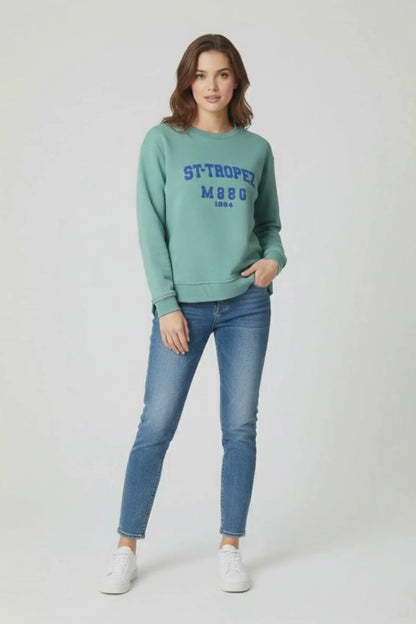 L.A.T Women's Tropez High-Low Hem Minor Fault Sweat Shirt