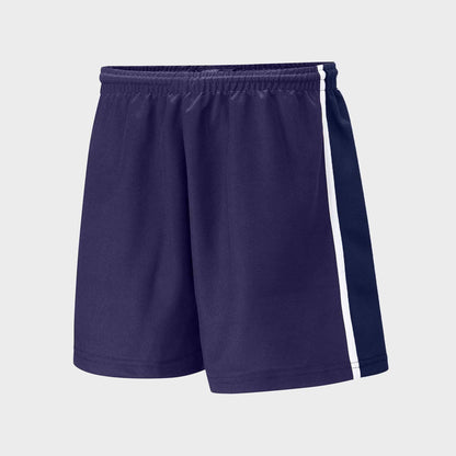 Falcon Men's Contrast panel Shorts Men's Shorts HAS Apparel Purple & Navy 2XS 