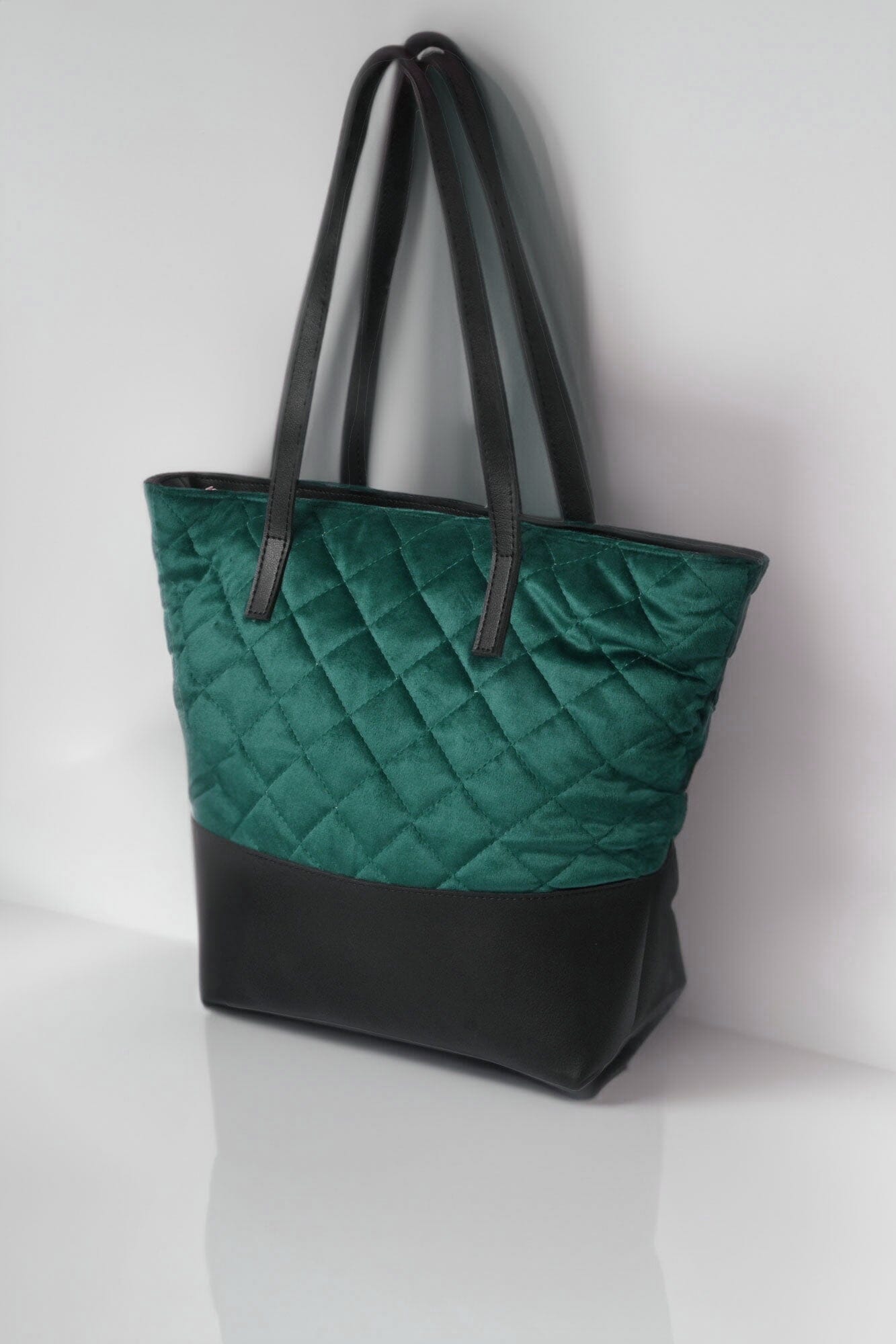 Women's Soft & Quilted Hand/Shoulder Tote Bag bag SIT Sea Green 