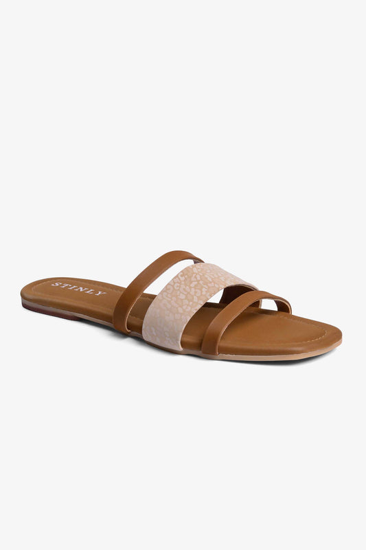 Stinly Women’s Triple Strap Flat Chappal
