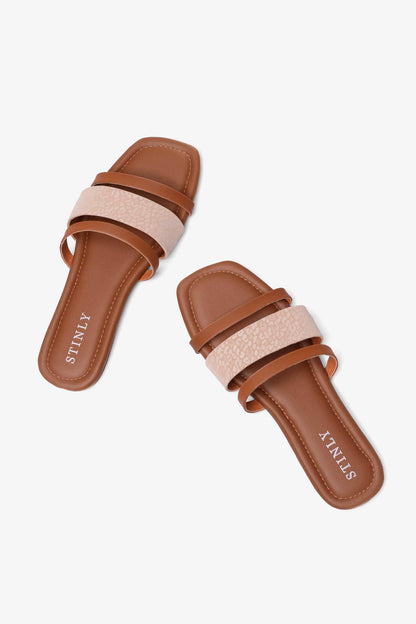 Stinly Women’s Triple Strap Flat Chappal
