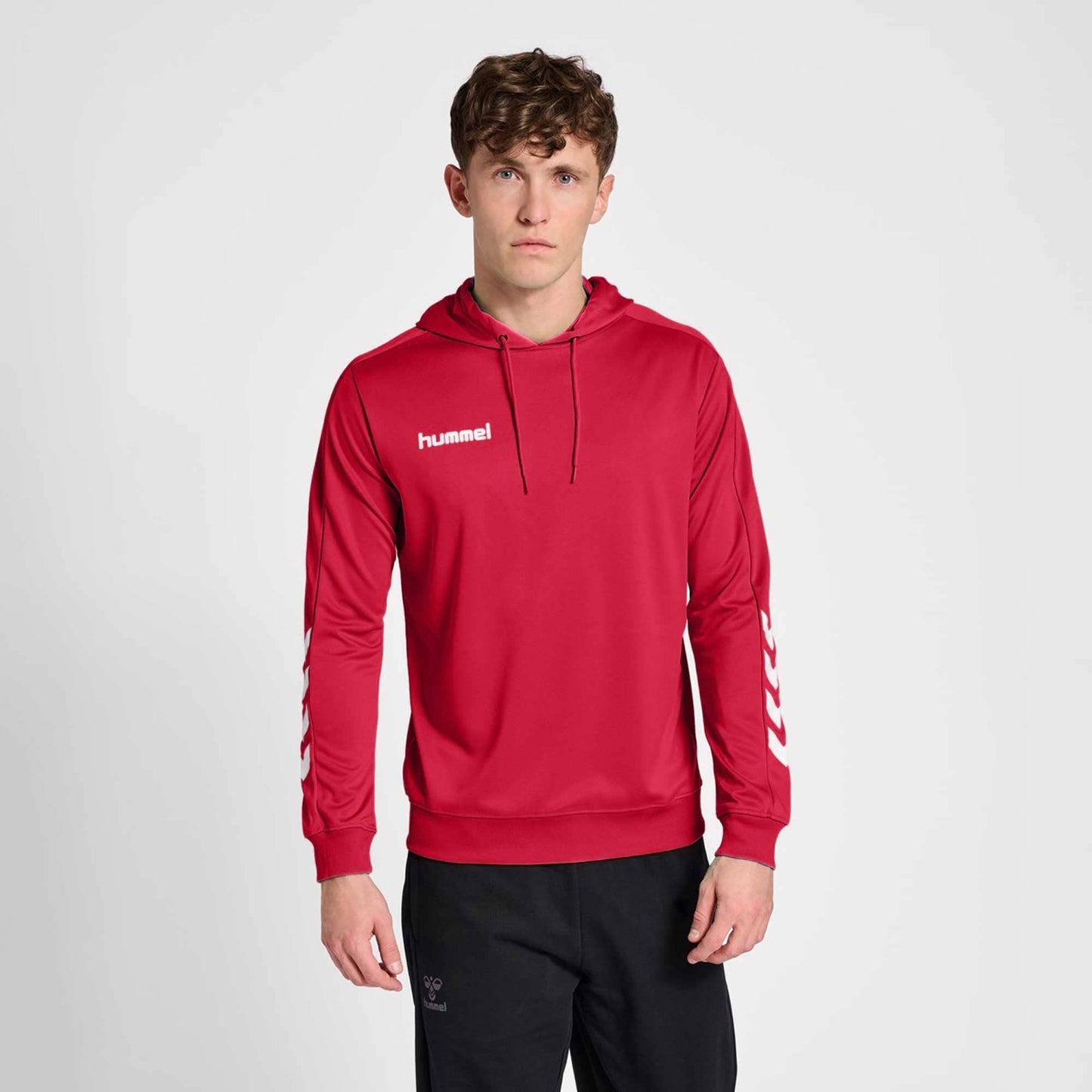 Hummel Men's Arrow Arms Activewear Windsor Pullover Hoodie Men's Jacket HAS Apparel Red S 