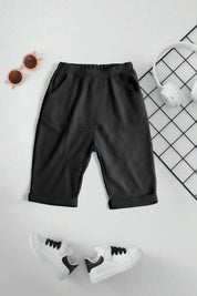 Polo Republica Boy's Folded Bottom Shorts Boy's Shorts Polo Republica Black 2-3 Years 