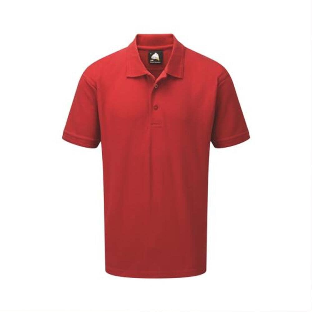Men's Ontario Minor Fault Short Sleeve Polo Shirt Minor Fault Image Red XS 