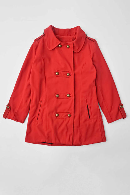 Women's Winter Outwear British Style Long Coat Women's Jacket First Choice Red S 