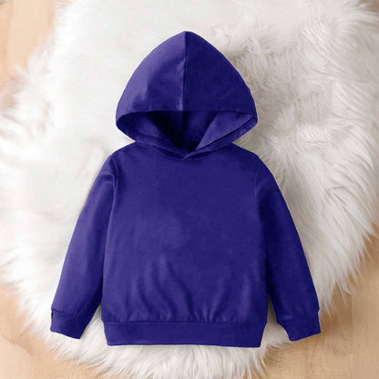 Rabbit Skins Kid's Solid Design Fleece Pullover Hoodie Boy's Pullover Hoodie Minhas Garments Royal 2 Years 