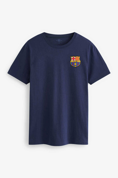 125 Men's Embroidered Barcelona Badge Tee Shirt