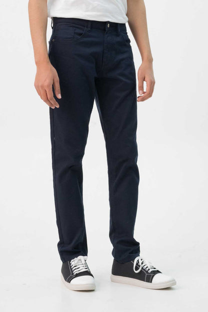 F21 Men's Straight Fit Cotton Pants