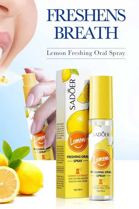 Sadoer Lemon Freshing Breath Oral Spray - 18ml