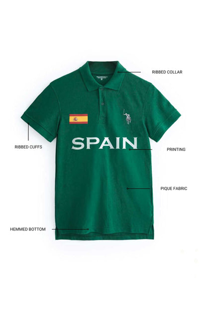 Polo Republica Men's Spain Polo Shirt