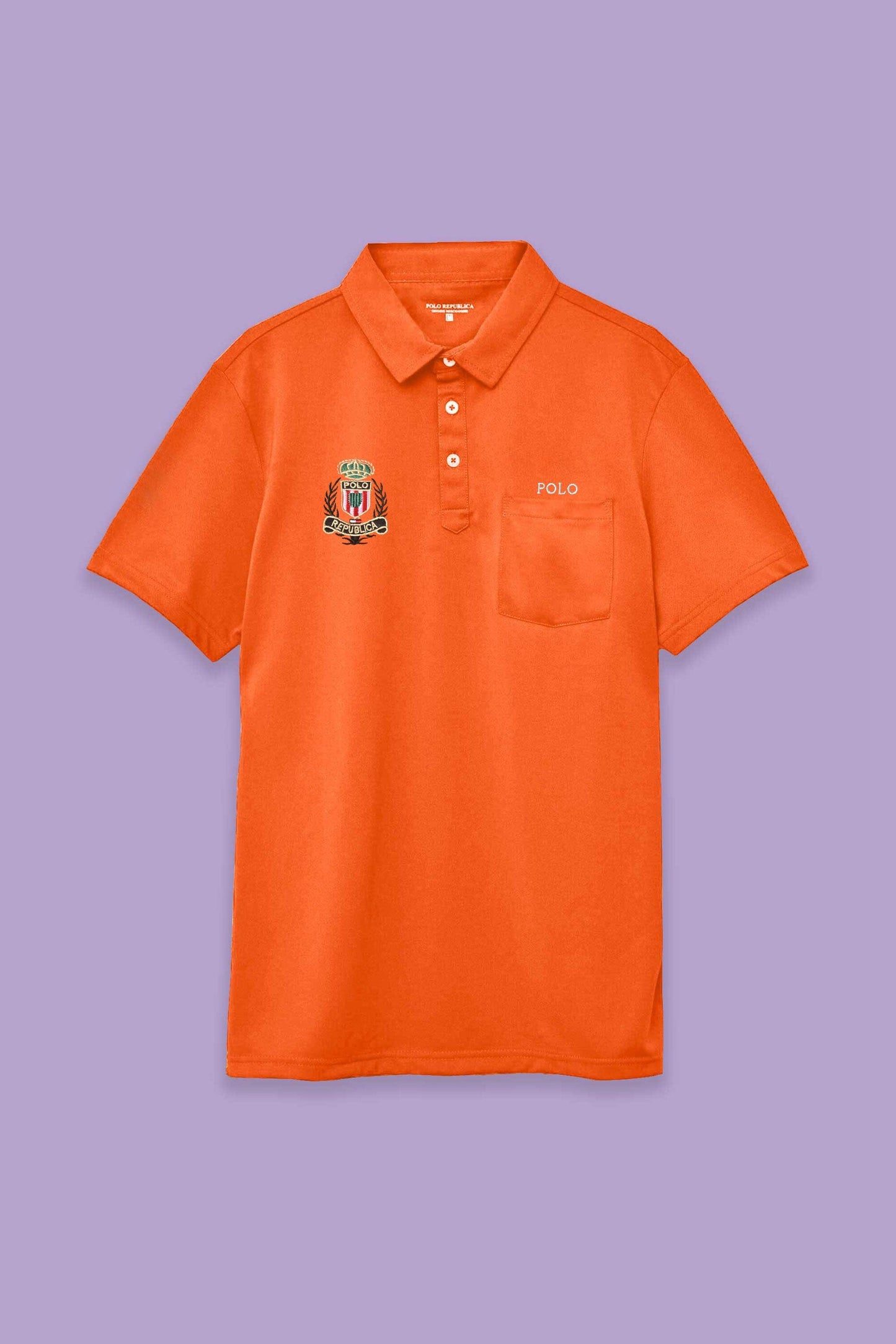 Polo Republica Men's Polo Crest Embroidered Pocket Polo Shirt Men's Polo Shirt Polo Republica 