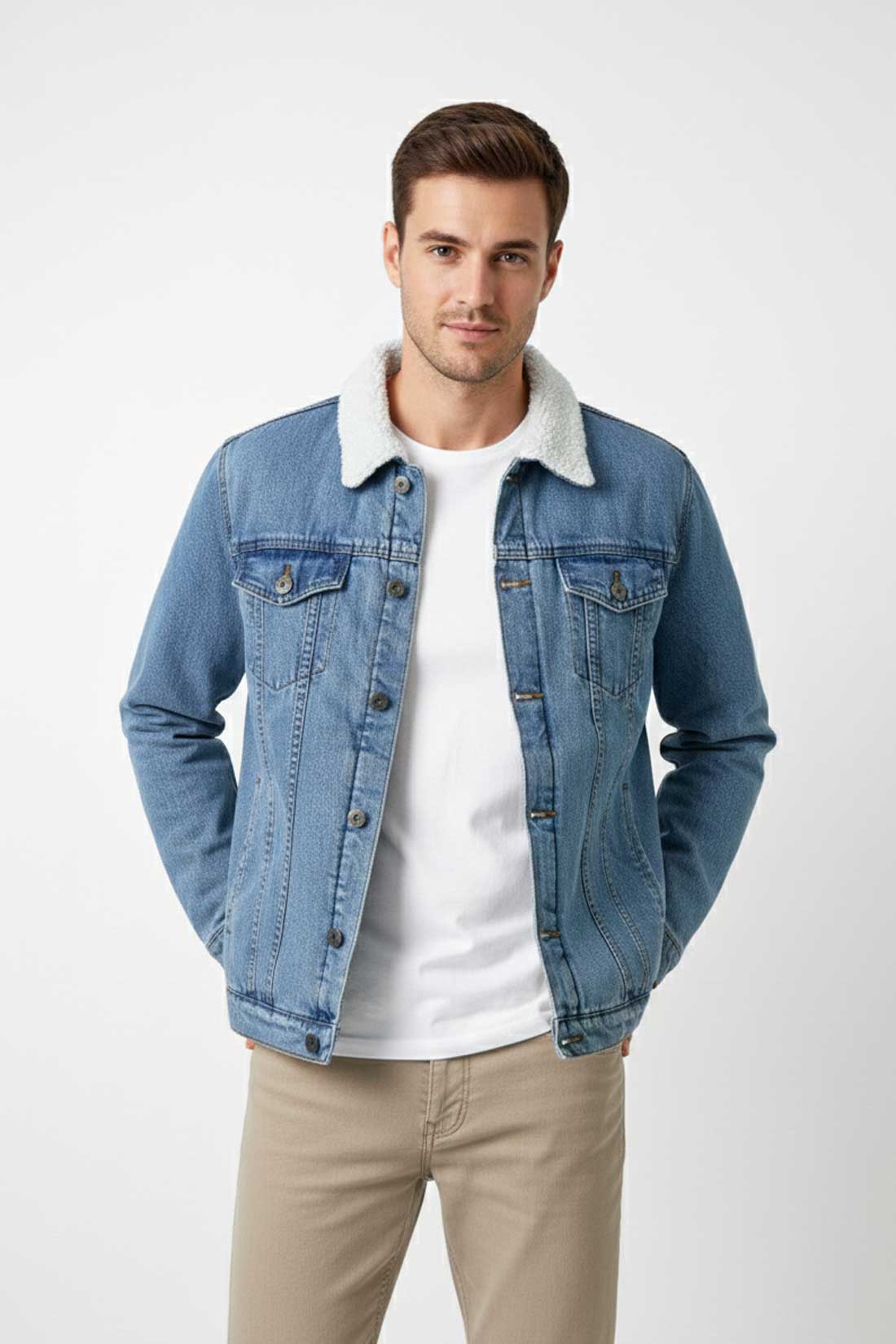 SS Men's Sherpa Denim Jacket