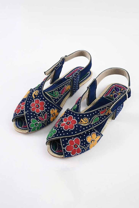 Women's Osijek Embroidered Design Peshawri Chappal