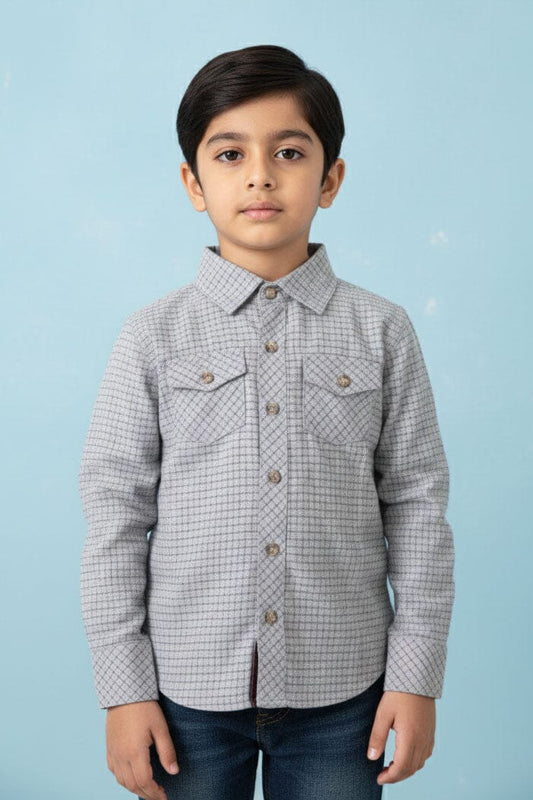 Styles Republic Boy's Micro-Check Casual Shirt
