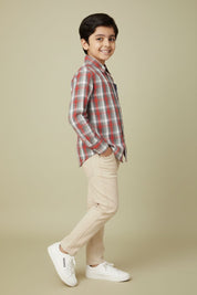 Styles Republic Boy's Check Embroidered Casual Shirt