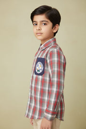 Styles Republic Boy's Check Embroidered Casual Shirt