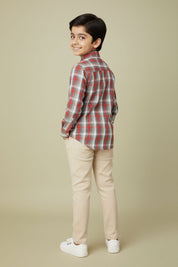 Styles Republic Boy's Check Embroidered Casual Shirt