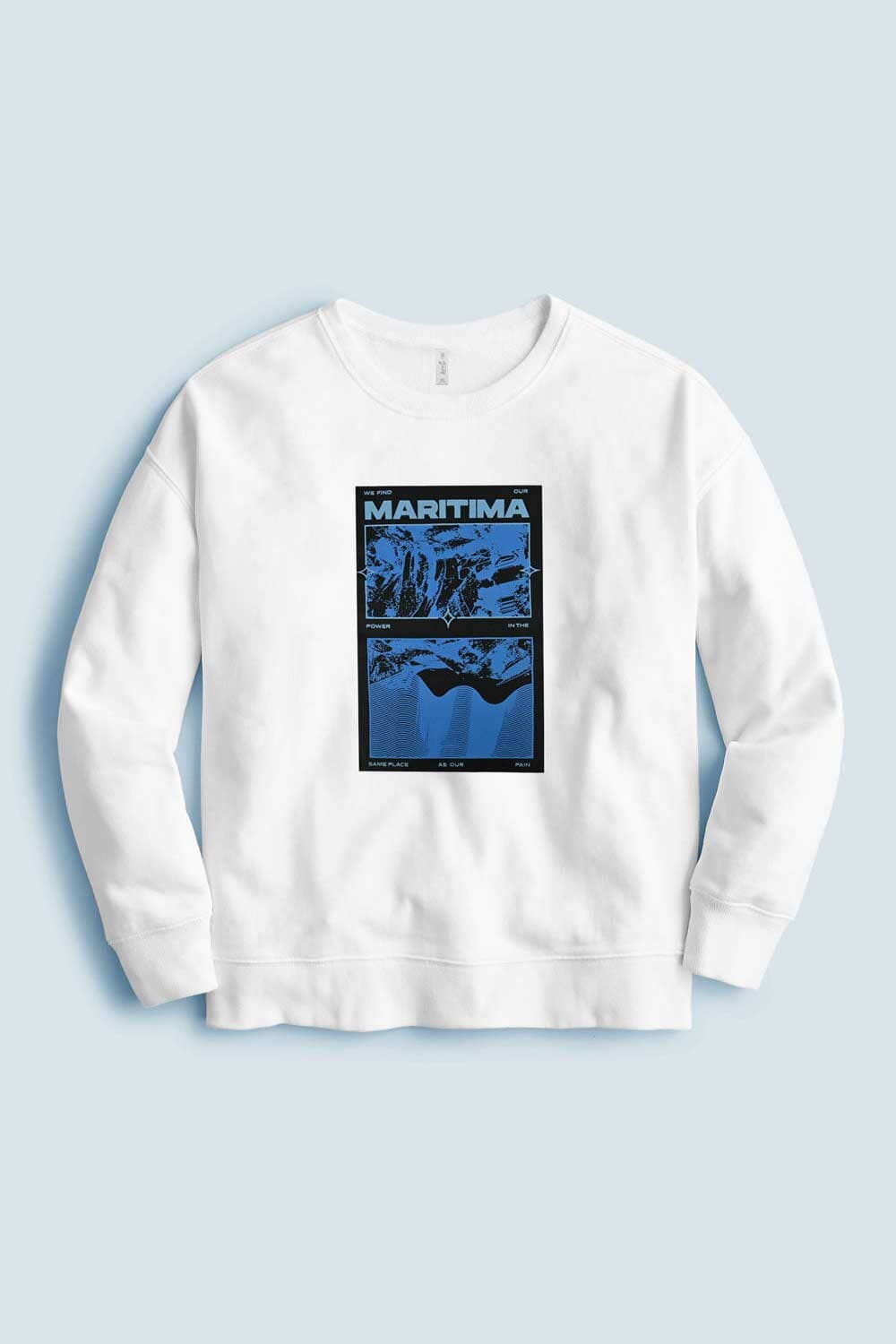 HAS Apparel Men's Maritima Printed Long Sleeve Sweat Shirt