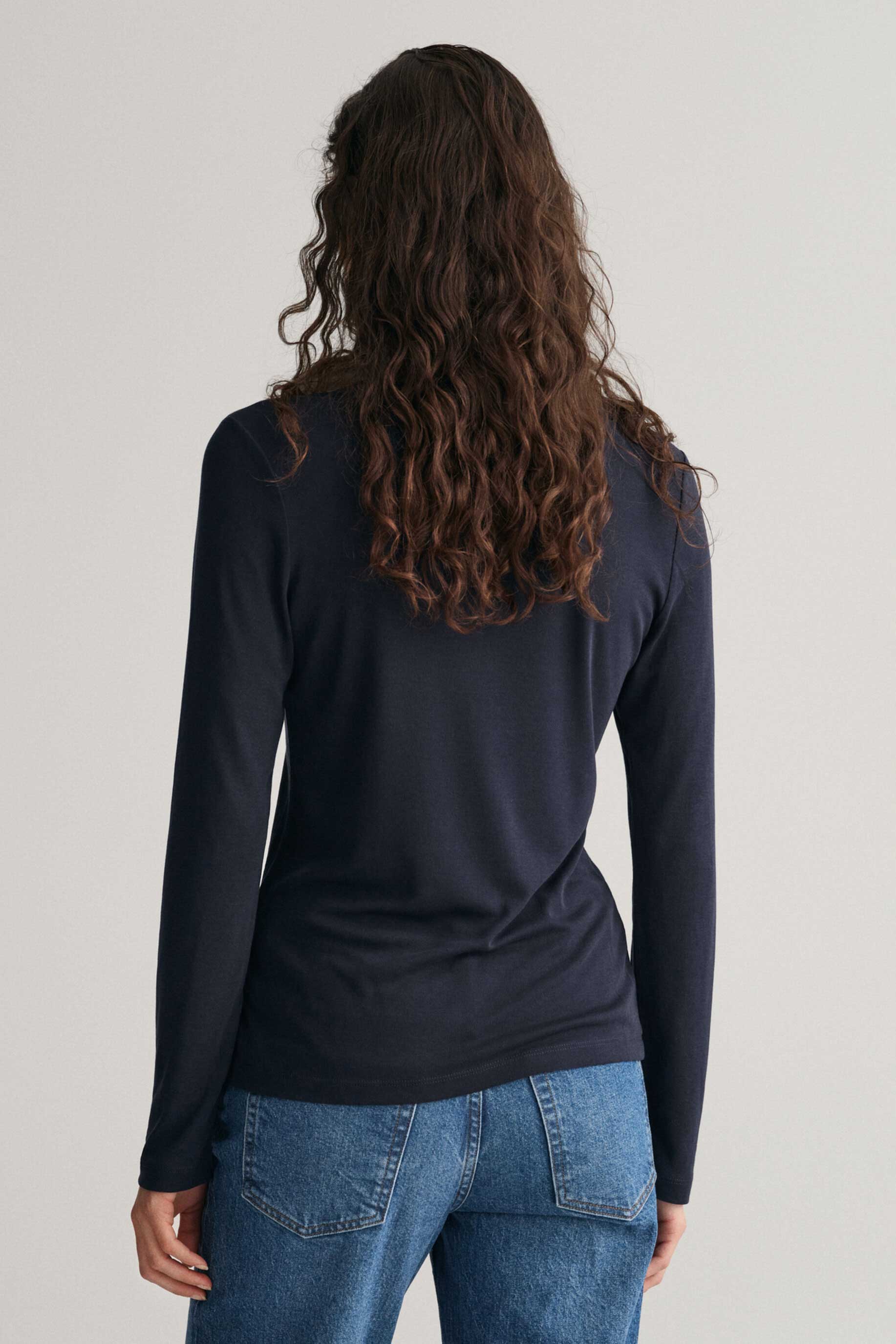 Berydale Women's Long-Sleeve Tee: Elegance in 100% BCI Combed Cotton Women's Tee Shirt Image 