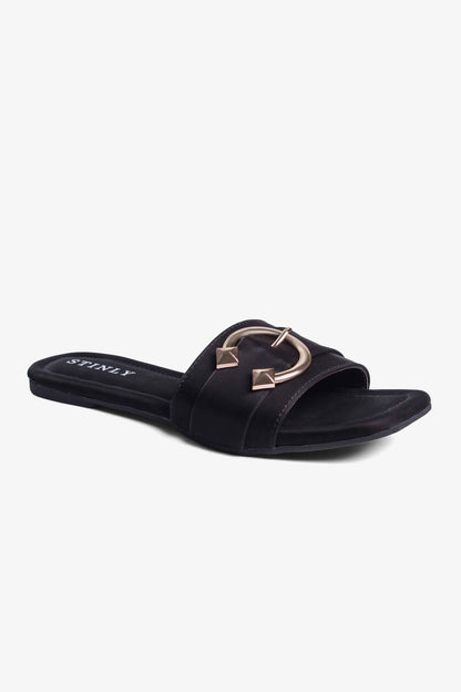 Stinly Women’s Buckle Strap Flat Chappal