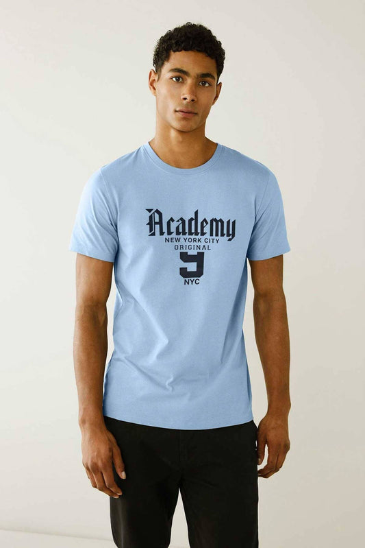 Polo Republica Men's Academy Printed Crew Neck Tee Shirt