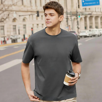 Lower East Men's Short-Sleeve Tee - 100% BCI Combed Cotton Perfection Men's Tee Shirt Image Dark Graphite S 