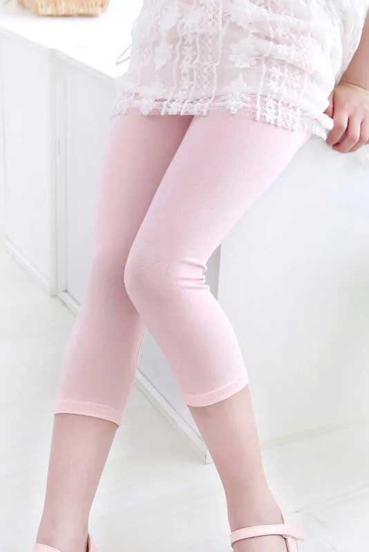 T2 Kid's Hague Solid Design Capri Tights Girl's Trousers First Choice 