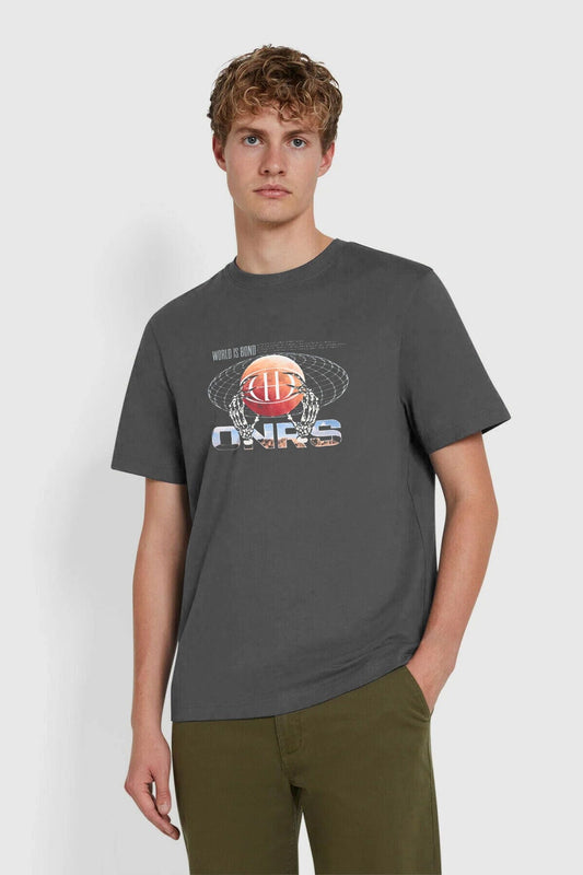 Polo Republica Men's ONRS Globe Printed Tee Shirt